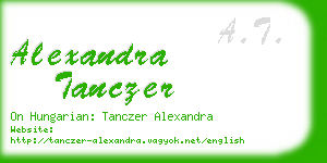alexandra tanczer business card